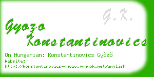 gyozo konstantinovics business card