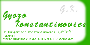 gyozo konstantinovics business card